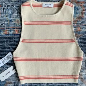 NWT Aritizia Babaton Sculpt Knit Racer Crop - Women’s Size Small